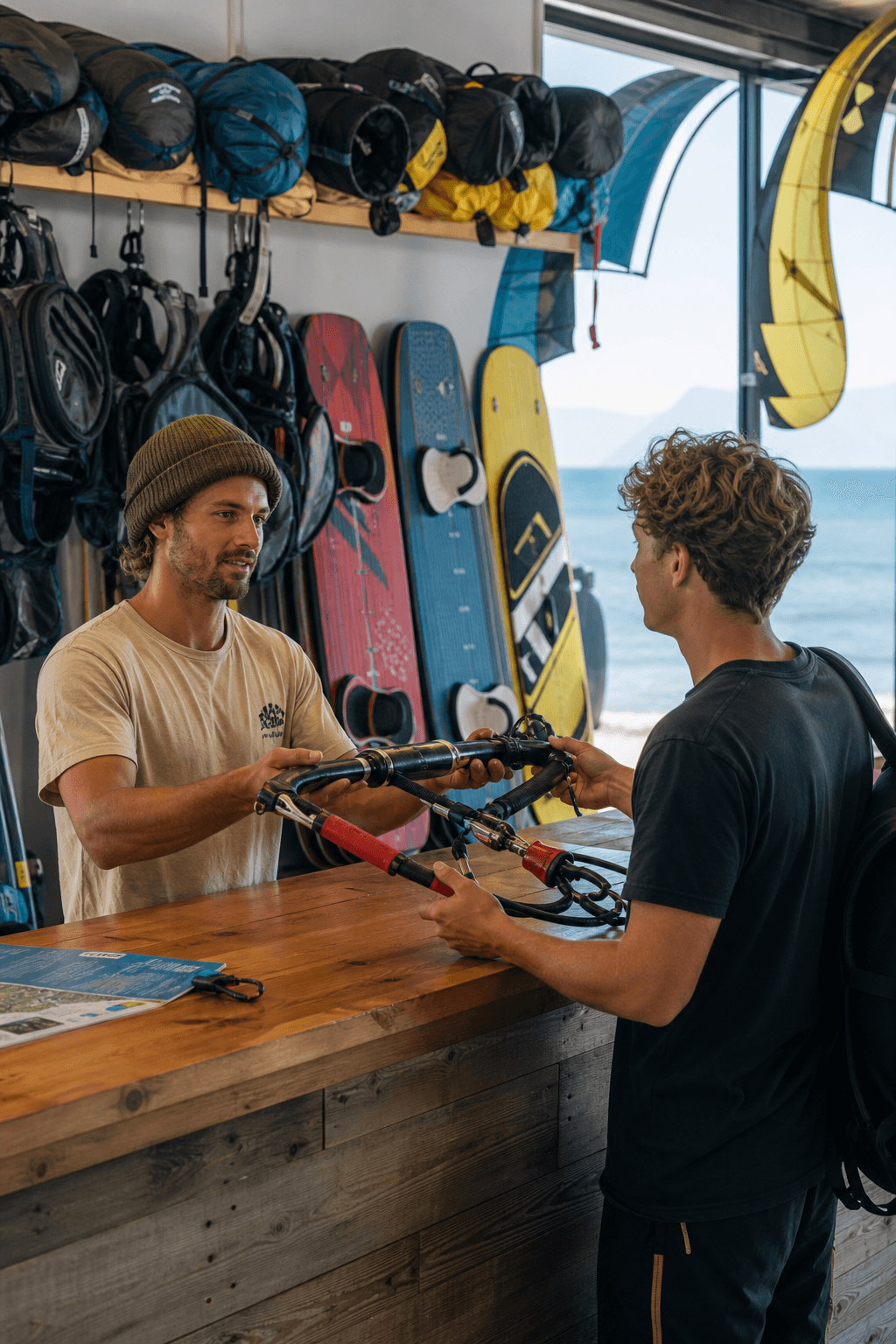 Kitesurf rental shop